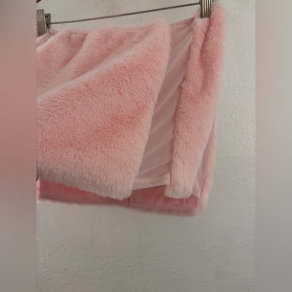 Rave Wonderland Pet Me Fuzzy Mesh Stripe Mini Skirt size M - Picture 4 of 8